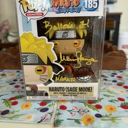 Naruto Sage Mode 185 Signed Funko Pop 