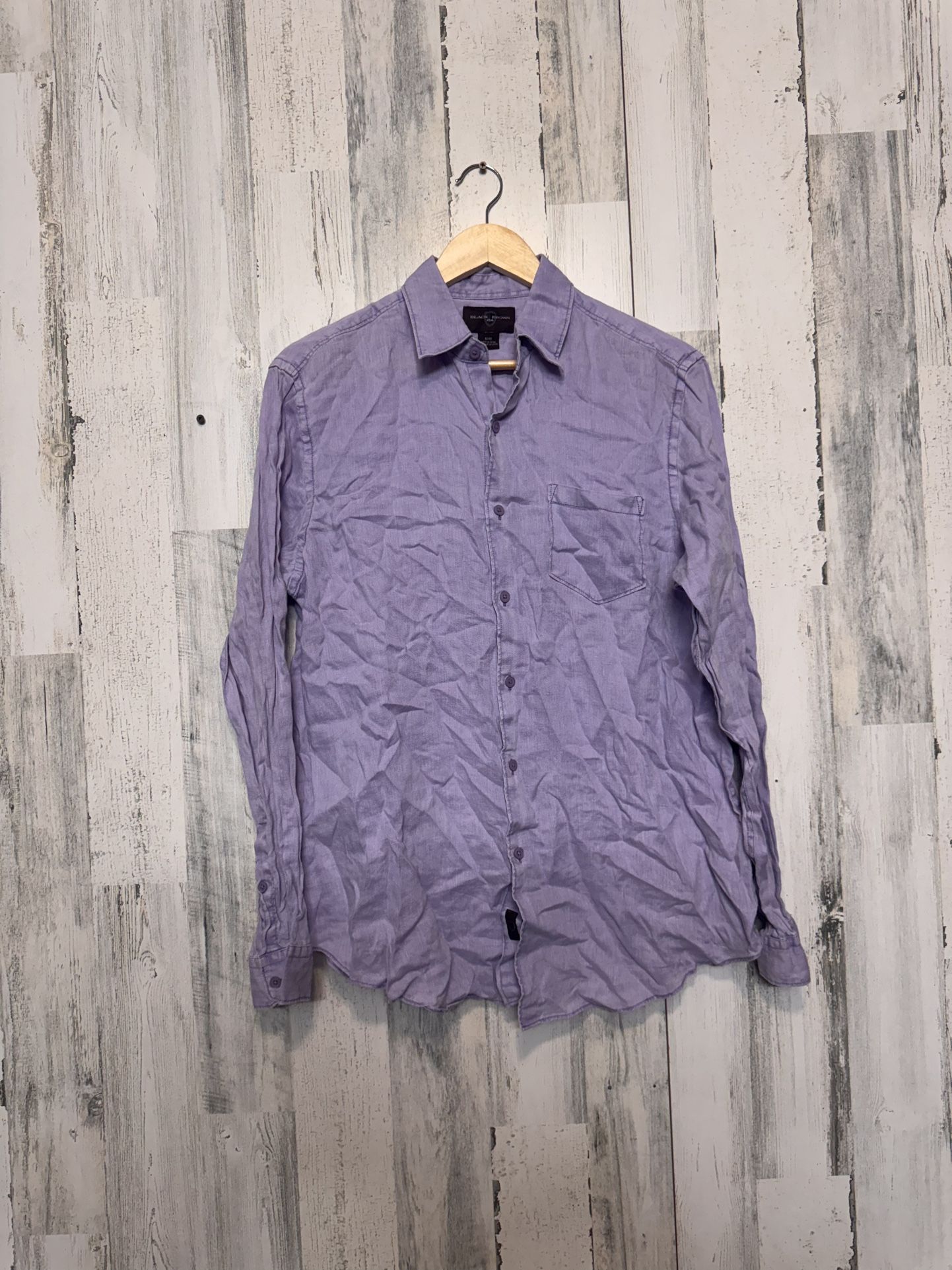 Black brown 1826 men’s purple dress shirt size medium