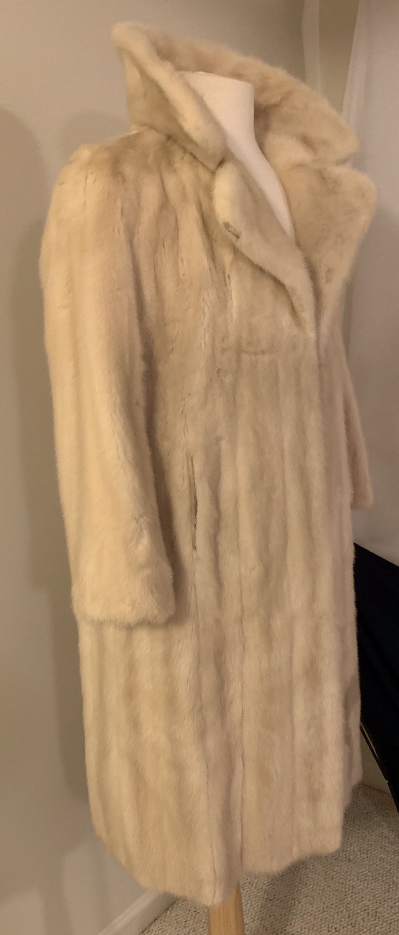 Vintage Full Length Mink Fur Coat