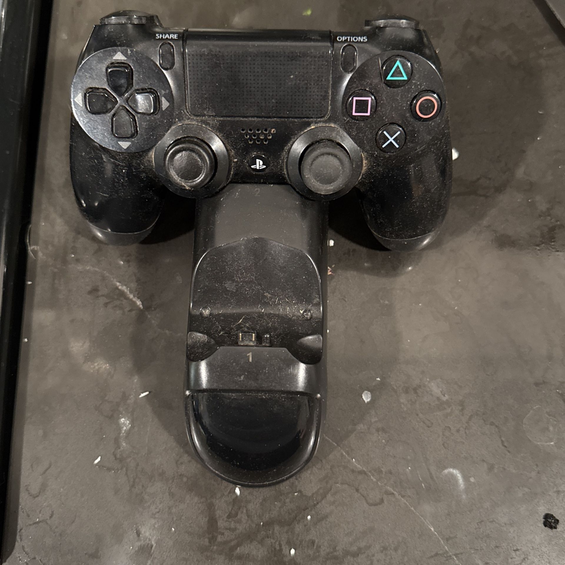 PS4 Controller With A Charging Hub