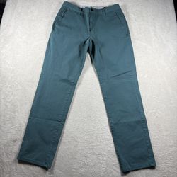Bonobos Pants Men’s Size 32x32 Green Slim Golf Chinos Cotton #523
