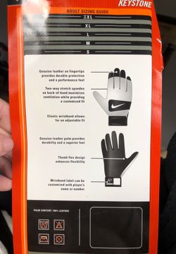NIKE KEYSTONE BATING GLOVES XL 2RH