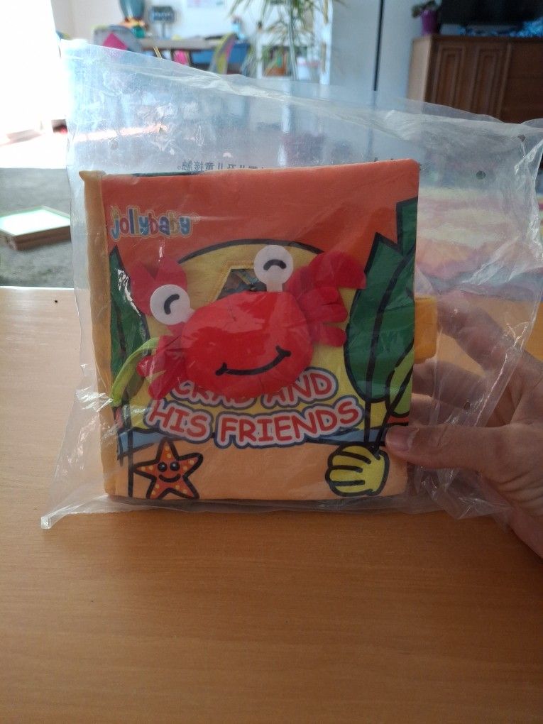 Washable Crackling Sensorial Baby Book By Jollybaby