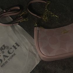 Pink Leather Coach Purse
