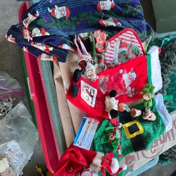 Santa Stuff Leggings Toys Stockings Hot Pad Decorations Stickers