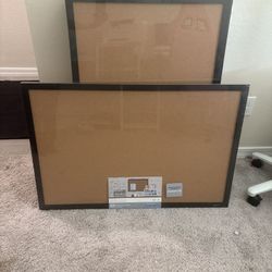 Cork Bulletin Board, 24" x 36", Black Frame