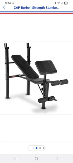 CAP Barbell Strength Standard Bench with leg developer and curl pad