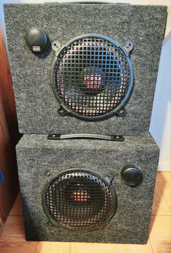 2 Pyramid 10 Inch Pro Plus 350w Subwoofers 