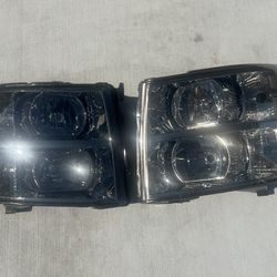 2007 To 2013 Chevy Silverado Smoked Headlights Left Headlight Broken Tab