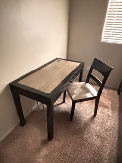 Modern Desk + Chair – Great Condition – MUST GO