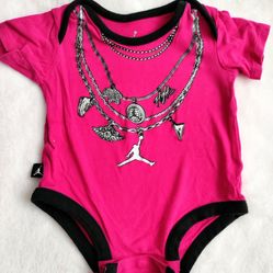 ✨0-3MO JORDANS ONESIE PINK JORDANS BABY GIRL JORDANS FLIGHT ✨