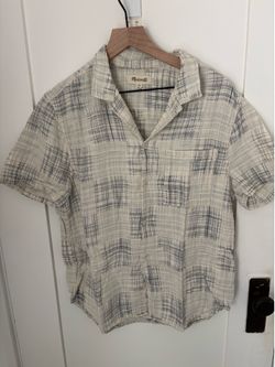 Madewell patchwork short sleeve shirt