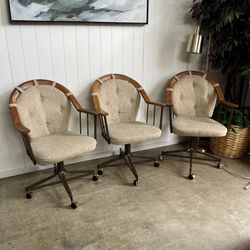 3 Vintage Swivel Chairs