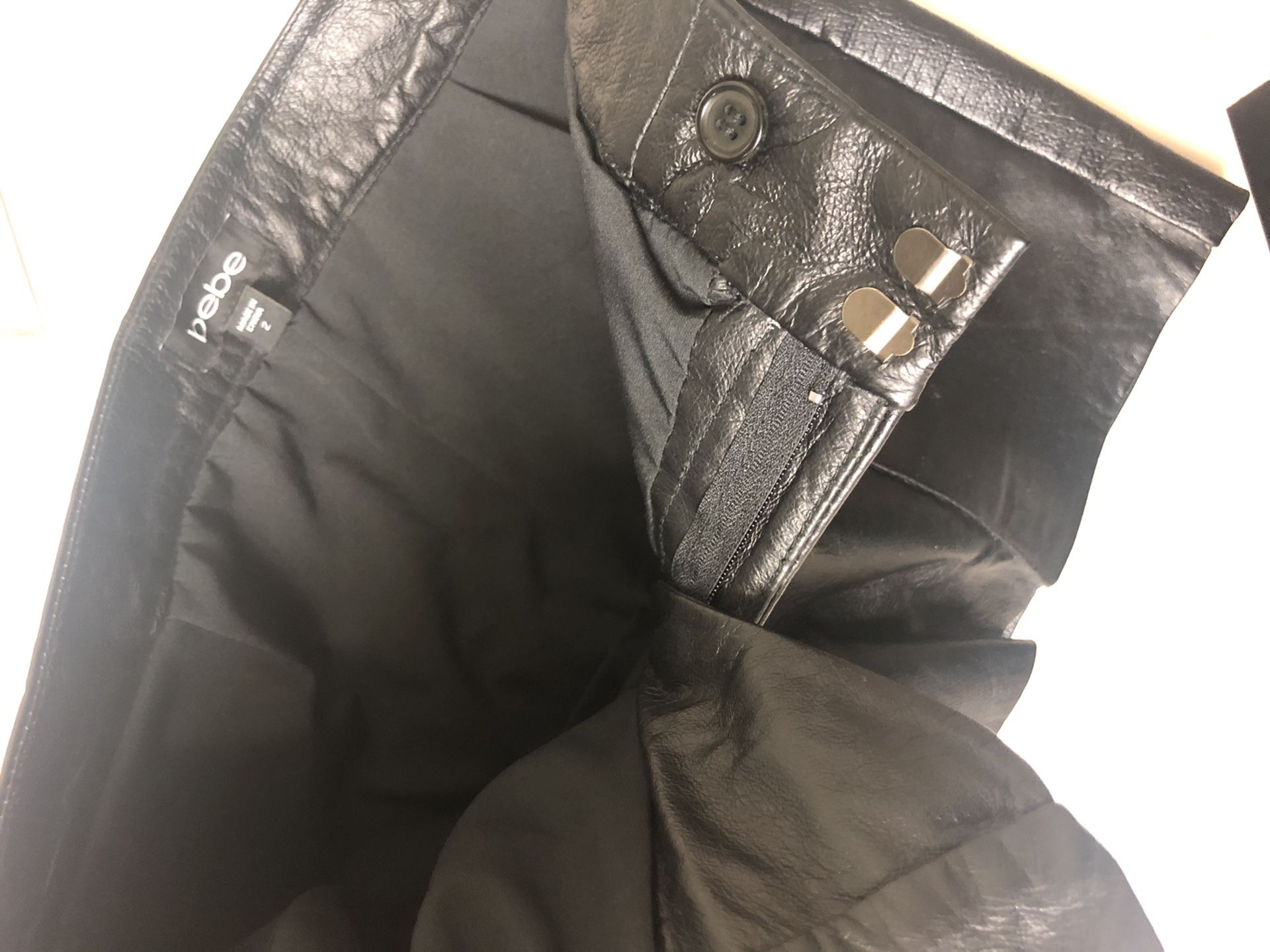 Bebe Leather Shorts