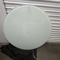 Glass Circle Table 