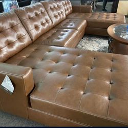Big Sale🎊Brand New|Baskove 3 Piece Sectional With Chaise|Living Room🚚Fast Delivery 
