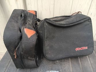 Motorcycle bags and seat cover.