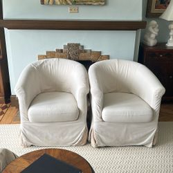 Pair Of Two Comfy Chairs 