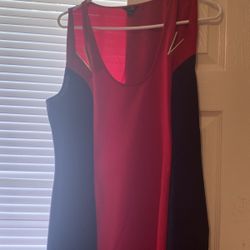 Black Red Dress With Gold 