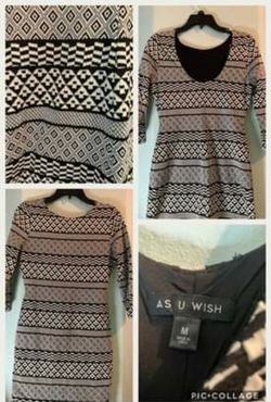 Women's M winter tribal dress