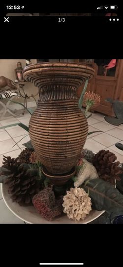 Decorative Rattan Wall Hanger W/ Shelf