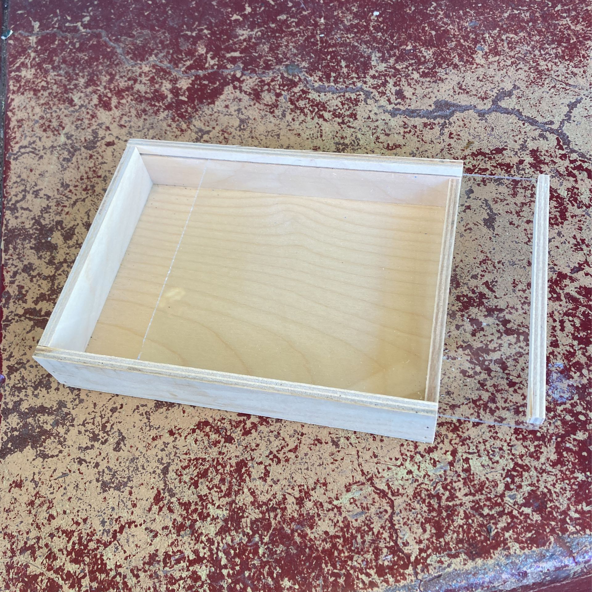 Wooden Boxes With Clear Plastic Lid