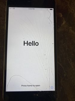 iPhone 6 + plus cracked screen
