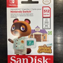 Nintendo Switch 512 GB MicroSDXC Card - NEW