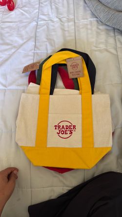 Mini Trader Joe’s canvas tote bags