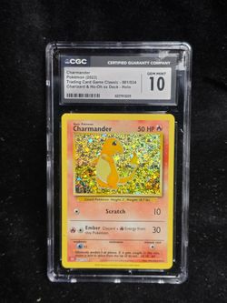 Charmander 001/034 Trading Card Game Classic Holo - CGC Pristine 10