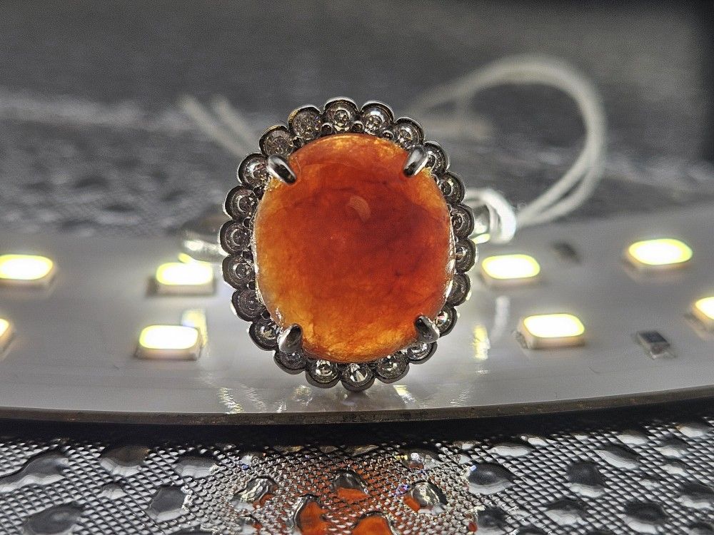 Natural Burmese Jadeite Ring