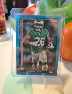 Saquon barkley topps Aqua /199