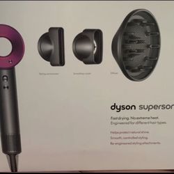Dyson Supersonic™ hair dryer Iron/Fuchsia Brand New