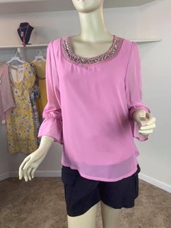 Pink blouse with stones