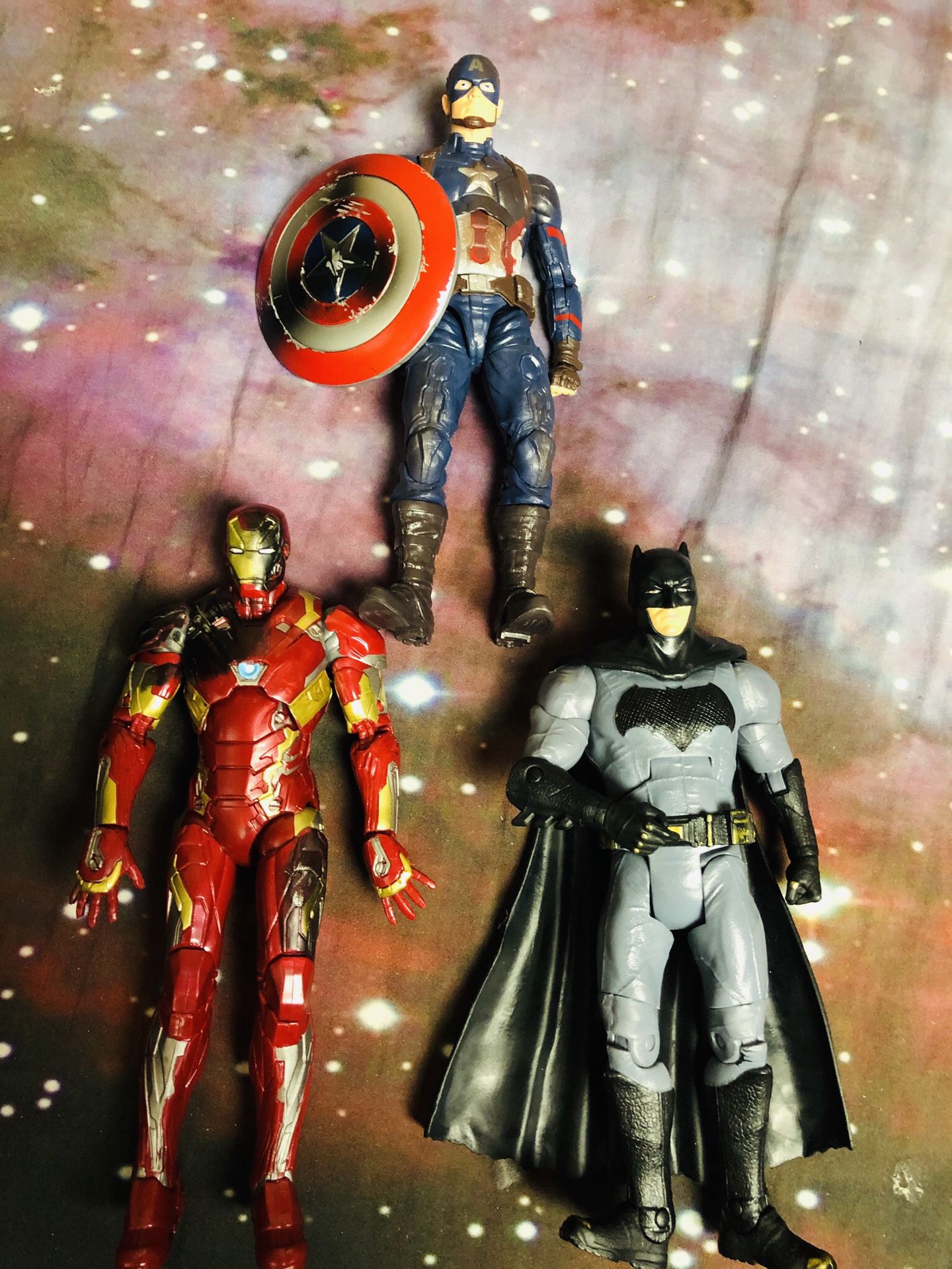 Captain America Iron Man And Batman Action Figures