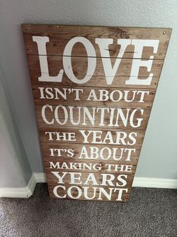 Wood Sign: Live Sign Decoration