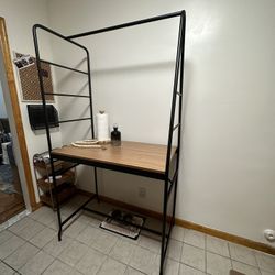 BRAND NEW IKEA HÅVERUD Table with storage ladder, black