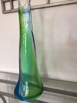 Tall Vintage Glass Vase