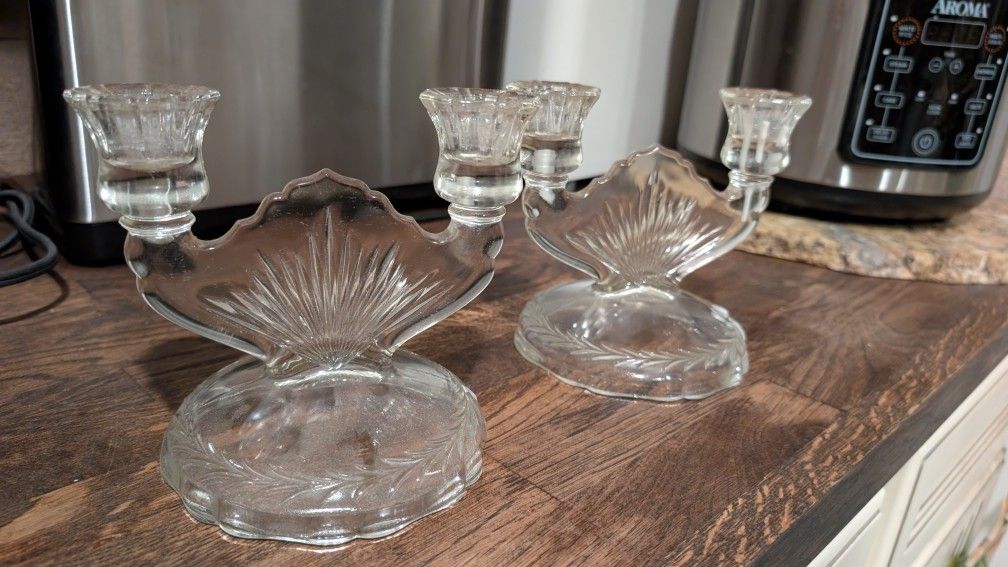 Pair Of Vintage Candle Holders $10 Firm/Pair