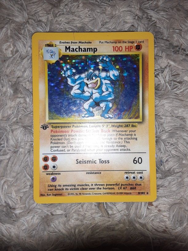 Machamp 1st Edition Holographic