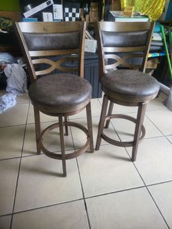 Pub style swivel Barstools Set of 2