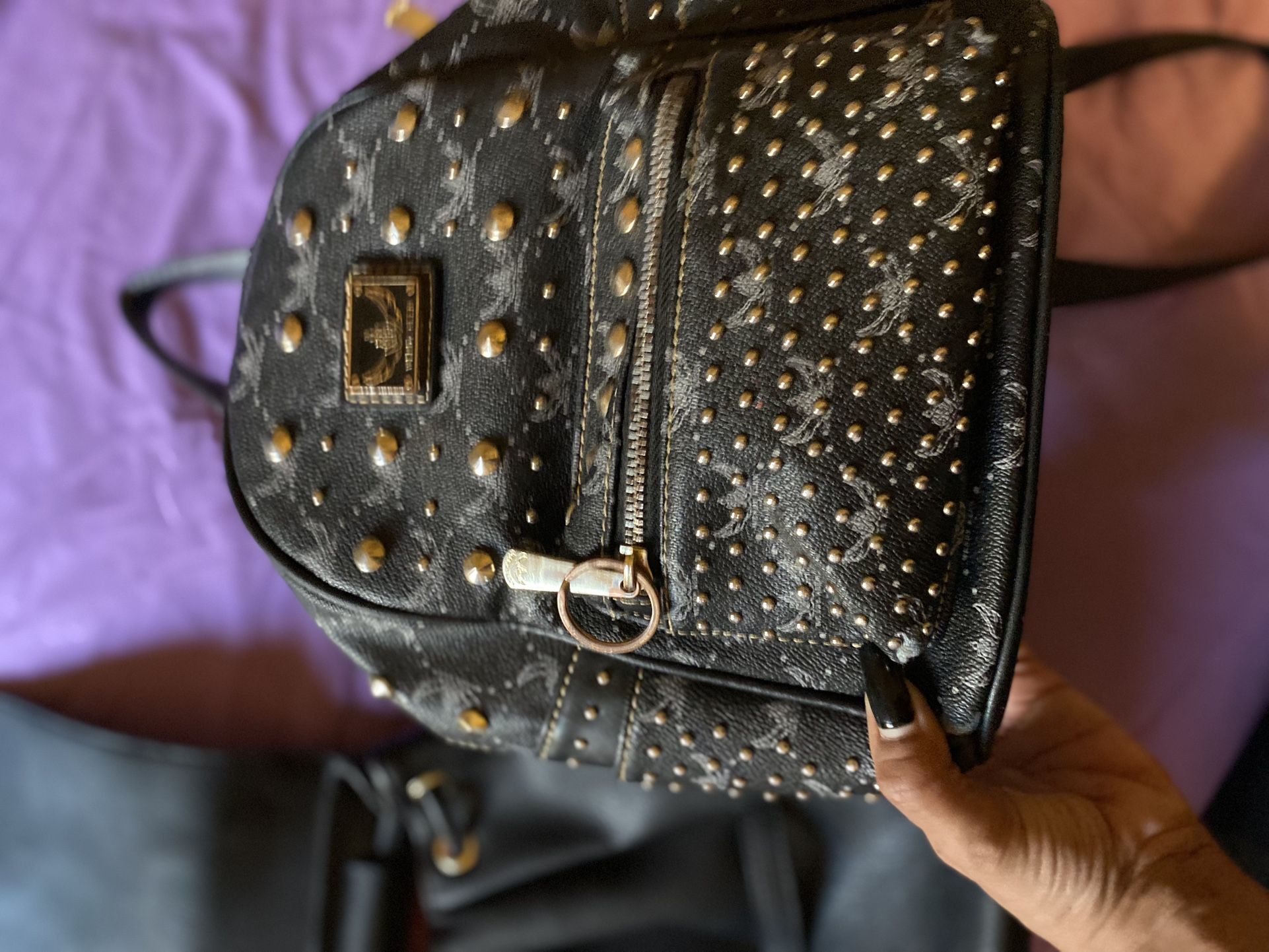 Wendy Keen Leather Back Pack Purse
