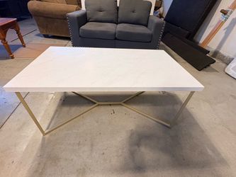 Modern Faux Marble Coffee Table