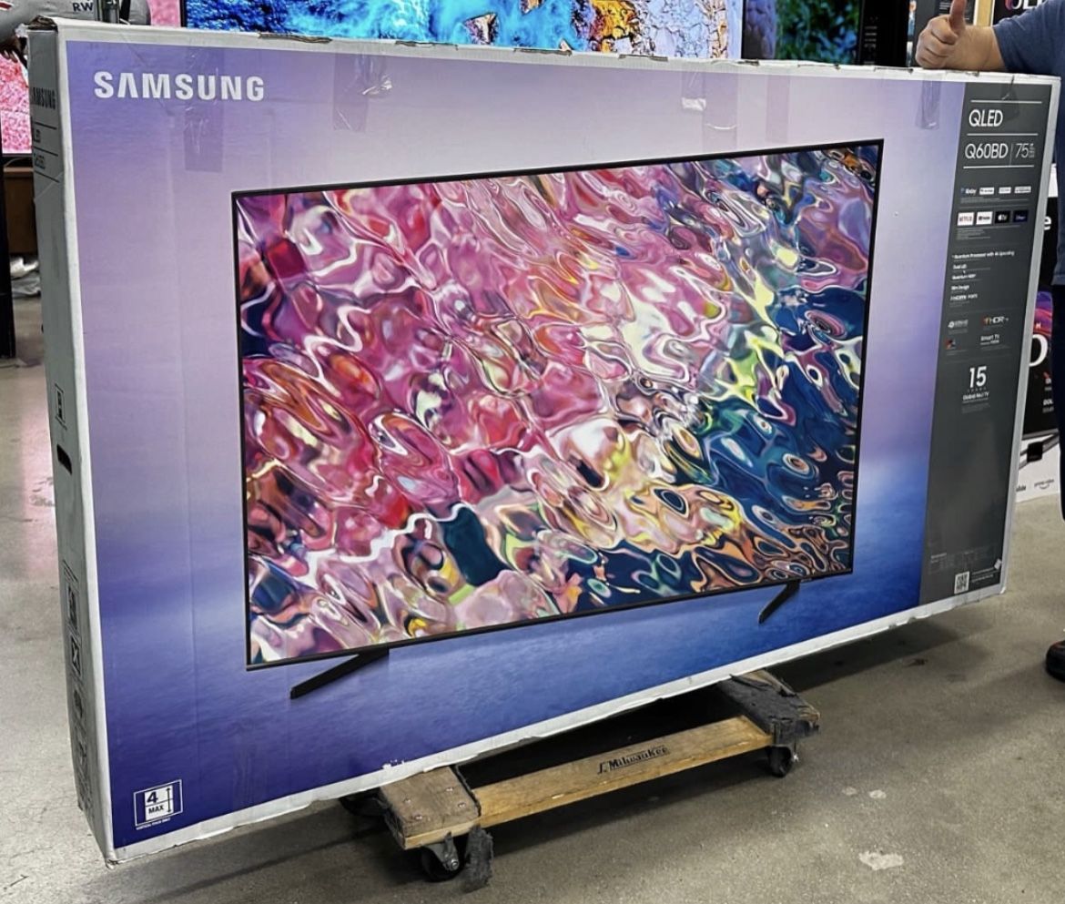 75” Samsung Smart 4k Qled Hdr Tv