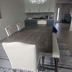 Counter height Dining table set, Sits 6-8, 