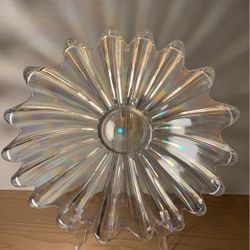 Federal Celestial Carnival Glass Iridescent Opalescent Dish Bowl 12" x 2.5"