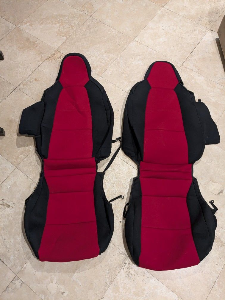 Mazda ND MX-5 Miata / Fiat 124 Spider Red Coverking Neoprene Seat Covers