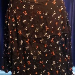 Women's Plus Size City Chic Floral Print Skirt Knee Length Size 24 XXL 2XL Work