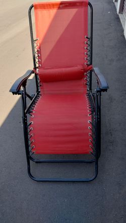 Red Zero Gravity Recliner Lounge Chair