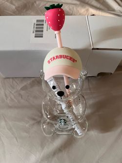 Starbucks strawberry glass